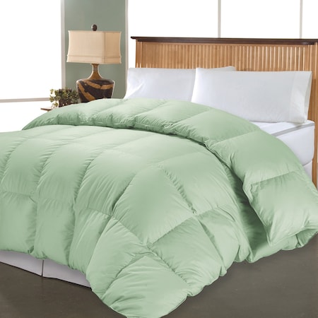 Blue Ridge 1000 Thread Count Solid Down Alternative Comforter, Sage, Full/Queen 124057
